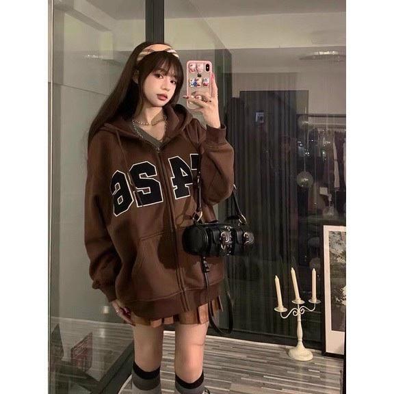 Áo khoác nỉ bông F426 hoodie zip unisex nam nữ