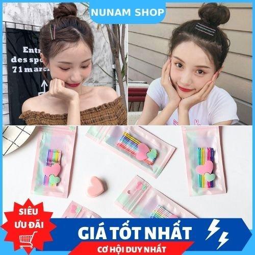 Set 10 kẹp tăm màu sắc trẻ trung năng động Hàn Quốc Nunam Shop