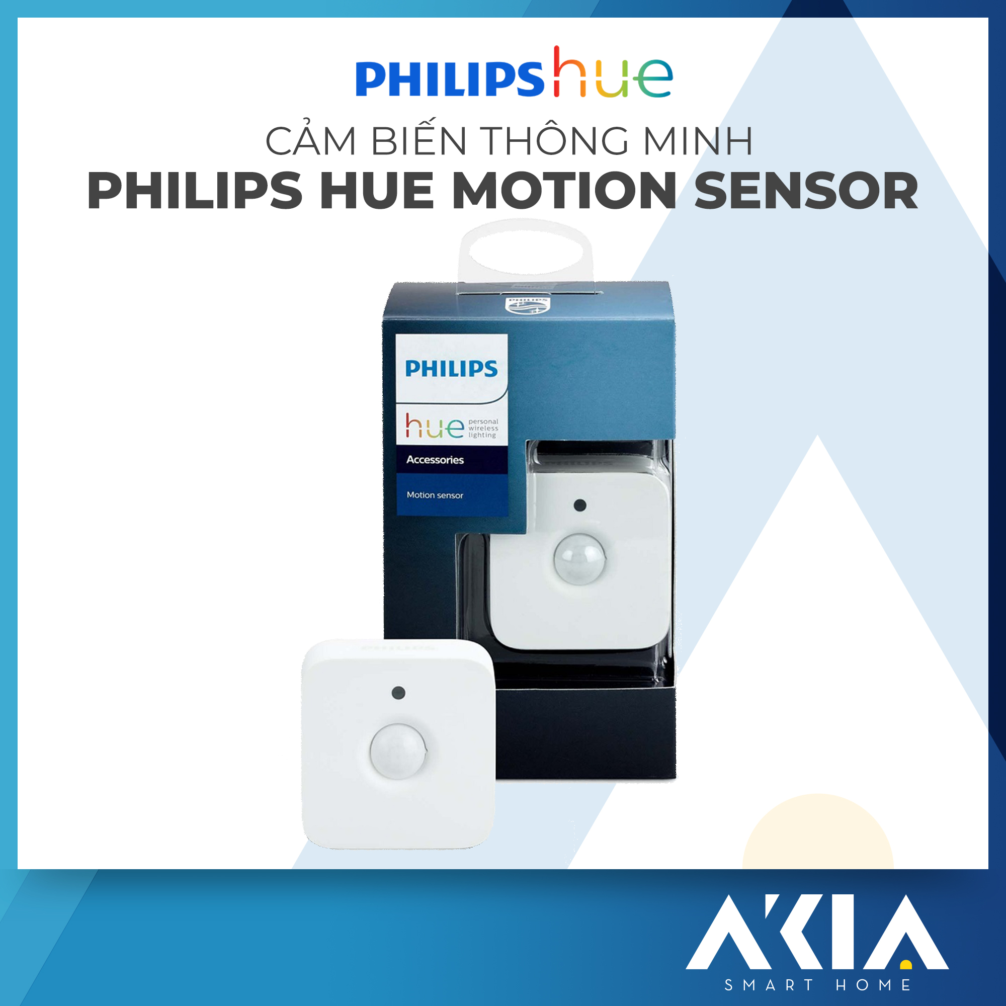 Cảm biến chuyển động Philips Hue Motion Sensor - Không Dây - Hàng Chính Hãng