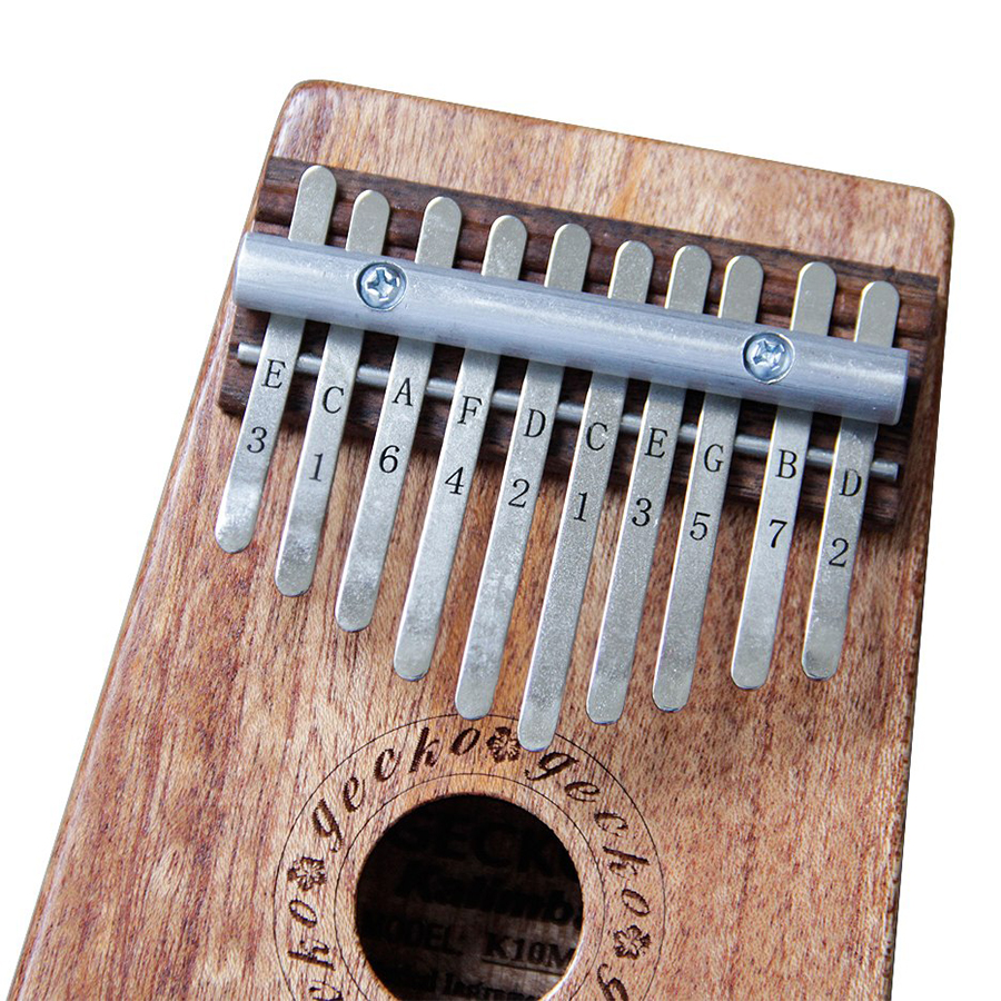 Đàn Kalimba Gecko 10 Phím Gỗ Mahogany K10M Kèm Kèn Kazoo