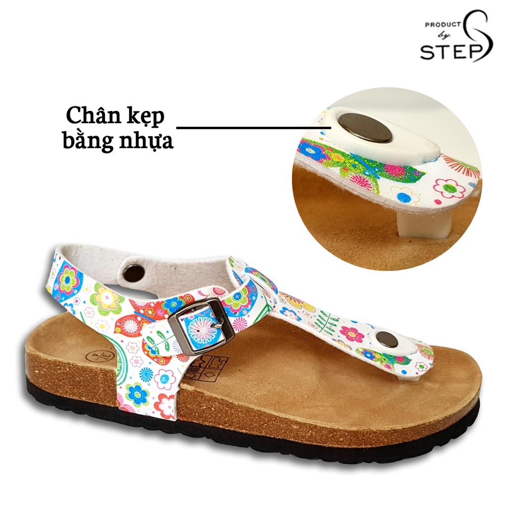 Giày đế trấu EVA in hoa văn quai kẹp bản (size 35-39