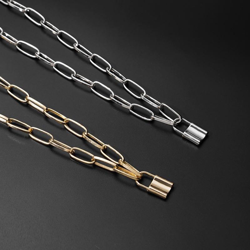 Vòng cổ Mặt Ổ Khóa Đơn Giản Thời Trang Cho Nữ