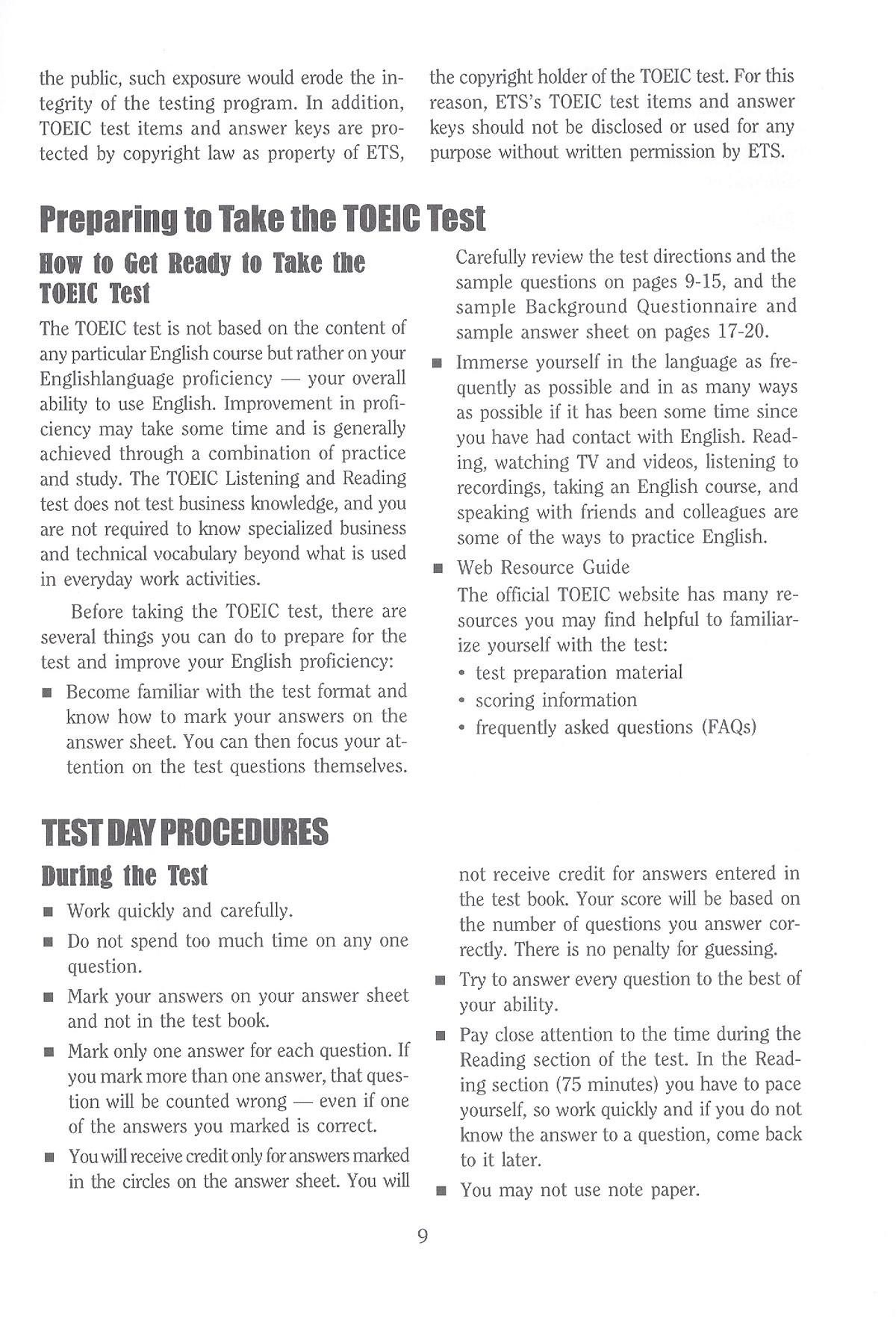 New Toeic: 5 Actual Tests - RC