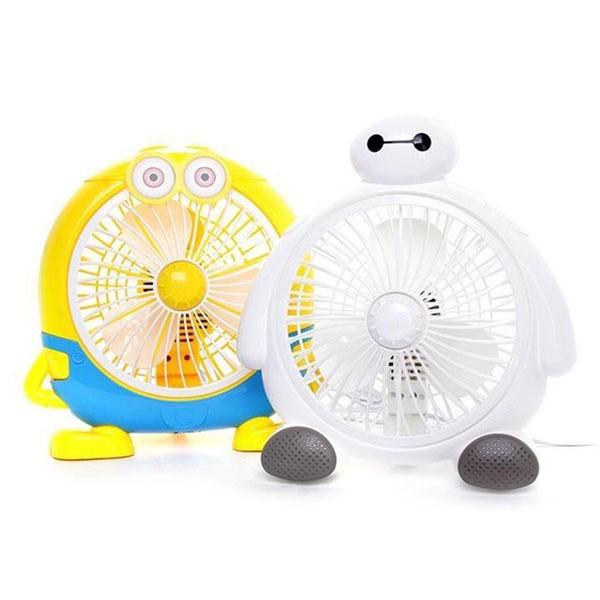 Quạt cắm điện cỡ nhỏ Cartoon fan giao màu ngẫu nhiên - quạt fan - GDHN Loại Tốt