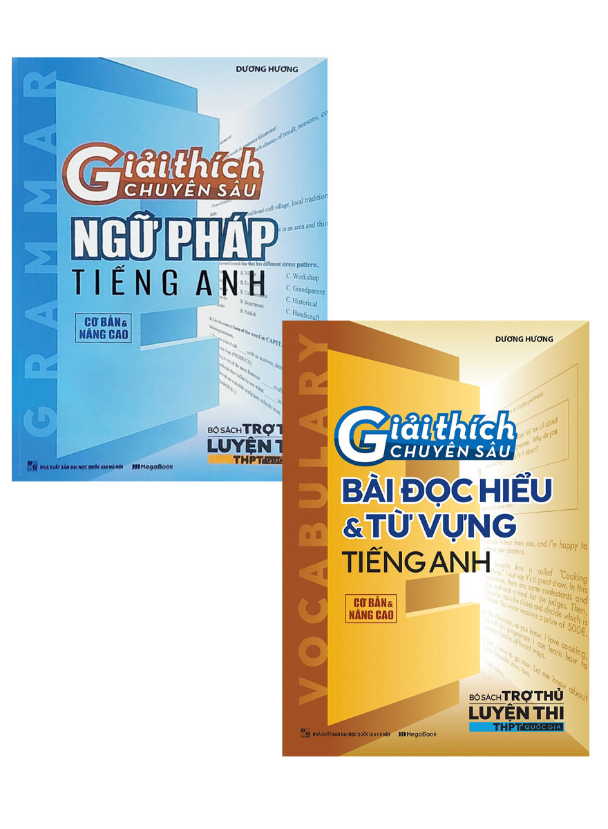 Combo Giải Thích Chuyên Sâu Ngữ Pháp Tiếng Anh + Bài Đọc Hiểu Và Từ Vựng Tiếng Anh (Cơ Bản Và Nâng Cao) (Bộ 2 Cuốn) 