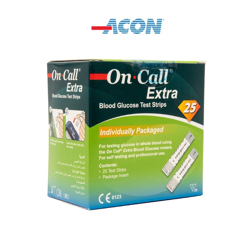 Que thử đường huyết Acon On-call extra (25 que/hộp)