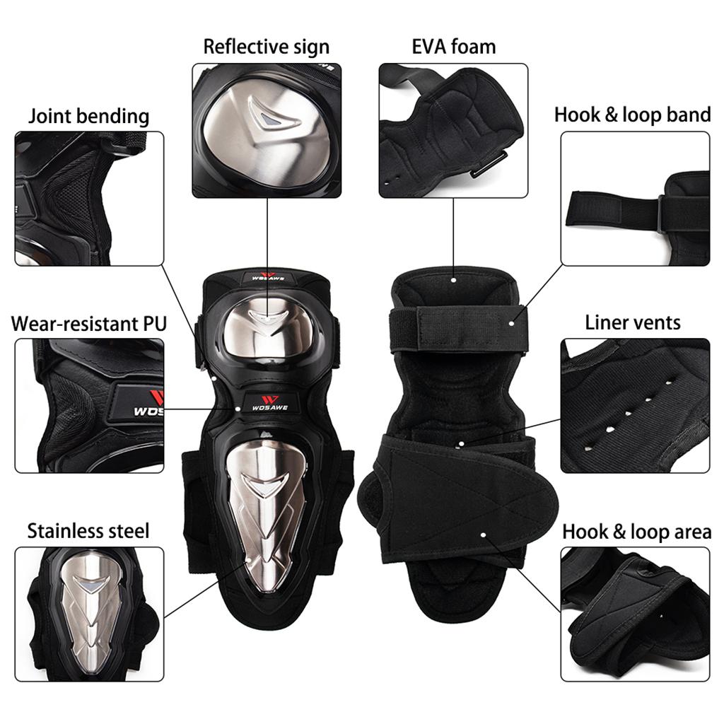Motorcycle Knee Armour Motorbike Motocross Knee Pads Protector Guards Brace