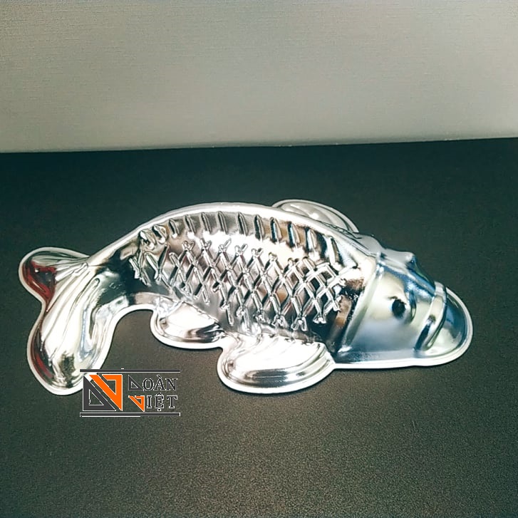 Khuôn Xôi CÁ CHÉP 3D [Size 20x11cm]- KHUÔN RAU CÂU 3D, Bánh Tổ, Các loại CHẢ - Khuôn NHÔM dày Tạo hình CÁ CHÉP 3D SẮC NÉT. Dụng cụ làm bánh Khuôn nhấn tạo hình cá cho các loại bánh NƯỚNG HẤP TRUYỀN THỐNG