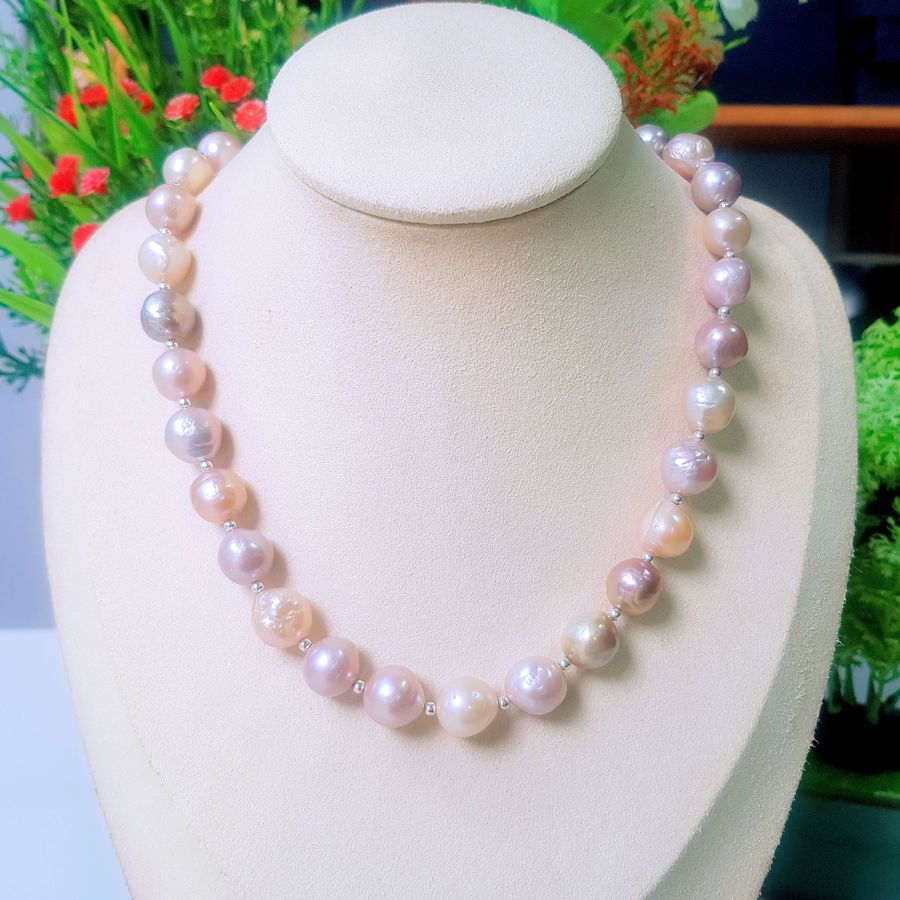 Vòng Cổ Ngọc Trai Tự Nhiên Cao Cấp - Chuỗi Đơn Baroque - Kết Nối Trái Tim - Trang Sức Cô Tấm - CONNECT PEARL - CTJ0201