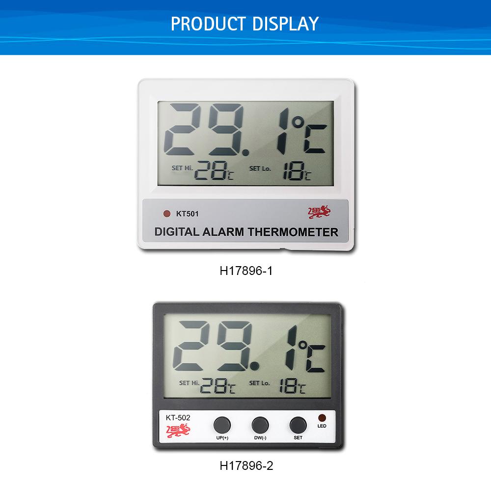 Máy đo nhiệt độ bể cá kỹ thuật số với màn hình LCD lớn