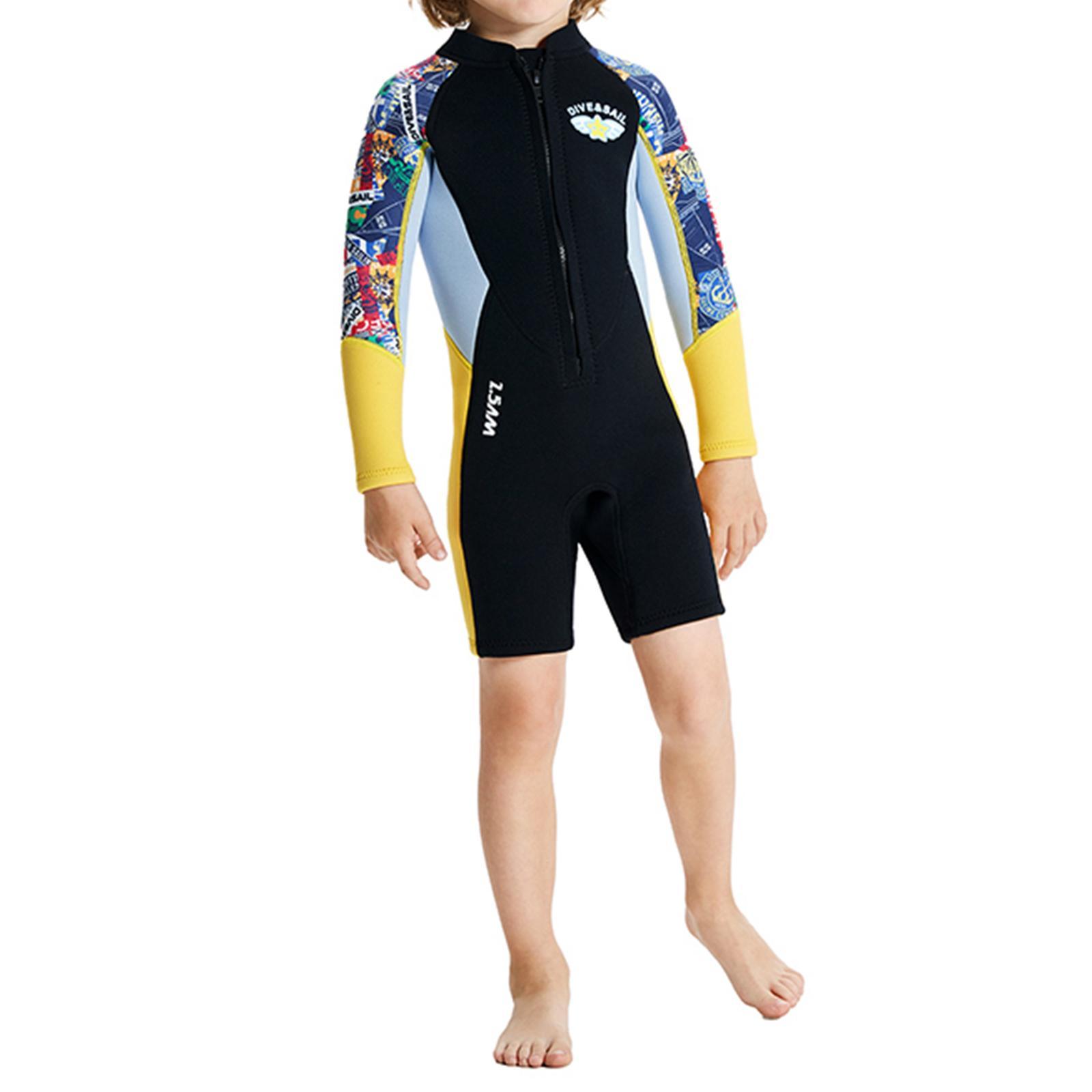 2.5mm Neoprene Wetsuit Kids  Thermal Swimsuit for Surfing