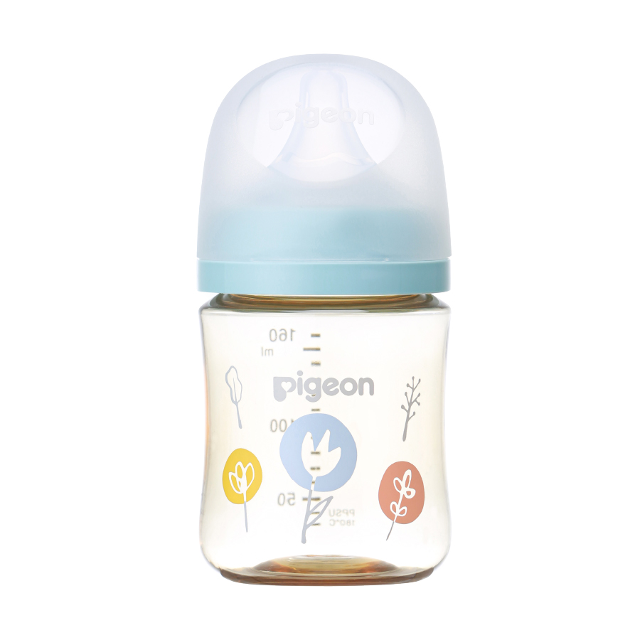 Bình sữa Pigeon PPSU Plus thế hệ III phiên bản Nhật hình Hoa 160ml/240ml
