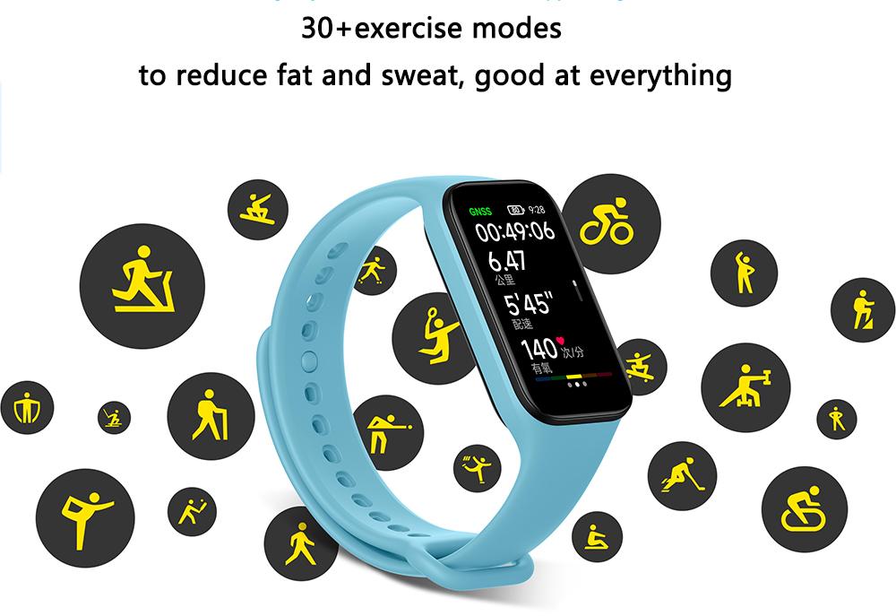 Phiên bản toàn cầu Vòng đeo tay thông minh Xiaomi Redmi Band 2 Màn hình lớn 1.47'' Oxy trong máu Nhịp tim Sức khỏe phụ nữ Bluetooth 5.1 Màu sắc: Cáp GL White n