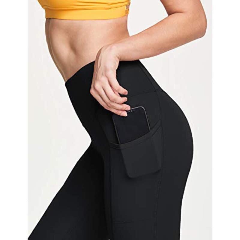 Quần legging tập gym, yoga hàng cao cấp, sơi poli chỉ số cao, cam kết chất lương cao, sai hoàn gấp 1k lần. Hàng xk - Đen