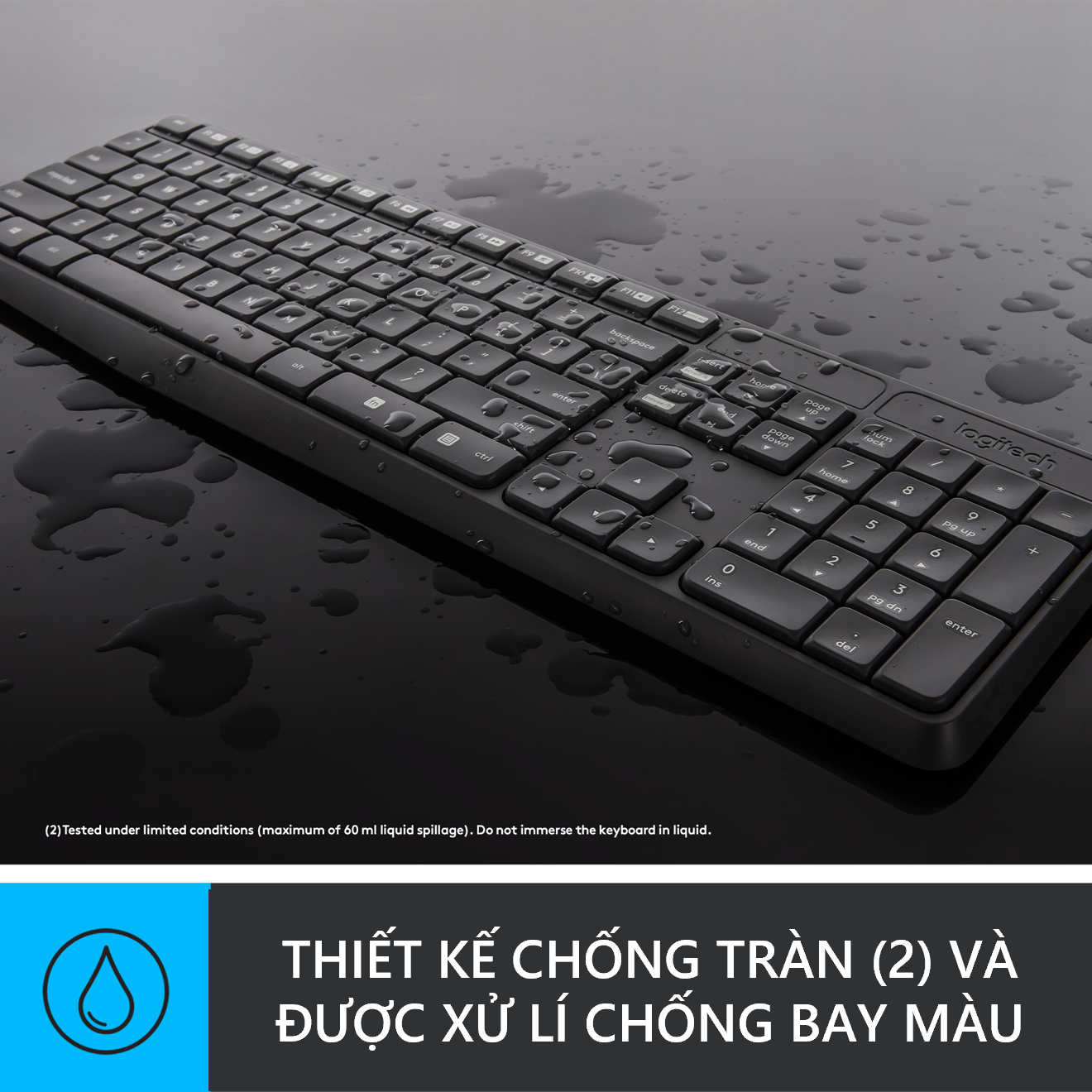 Bộ Bàn Phím Và Chuột Không Dây Logitech MK235 - Hàng chính hãng