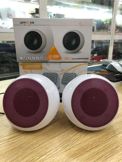 Loa Loyfun LF-806 2.0 - LOA VI TÍNH LOYFUN . Loa Mini 2.0 Loyfun 806 Siêu Nhỏ Gọn Nguồn USB - Hàng Nhập Khẩu
