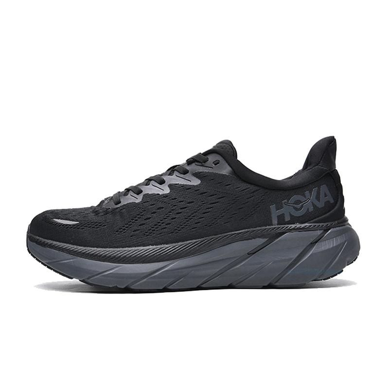 HOKA Clifton8 Sneakers Nam Chạy Bộ Giày Thể Thao Sneaker Thoáng Khí Không Lưới Tập Gym Thun Đan Mũi Giày Tennis Color: Ice Blue Shoe Size: 36