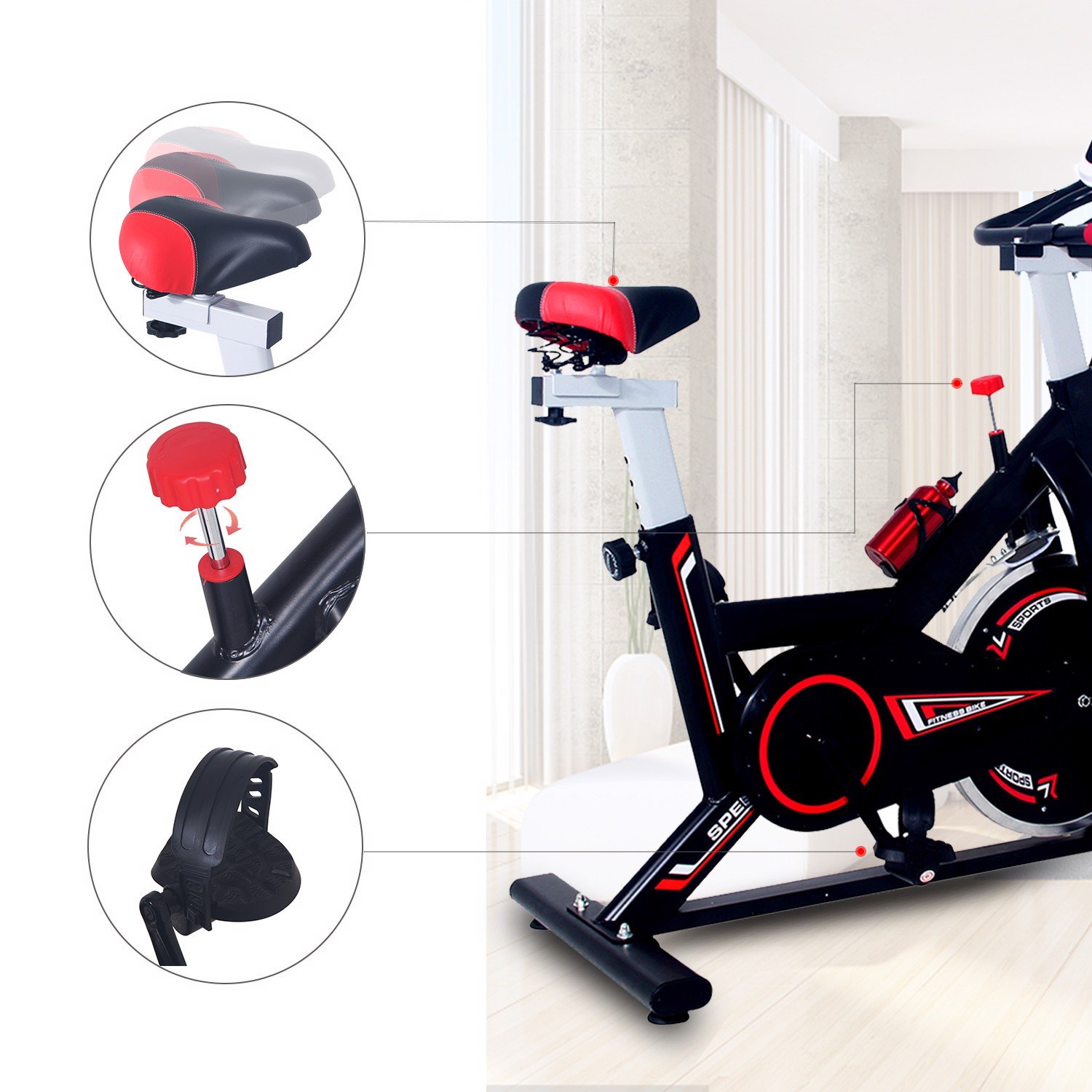 Xe đạp tập thể dục Spin Bike Air Bike MK207 - Hàng chính hãng