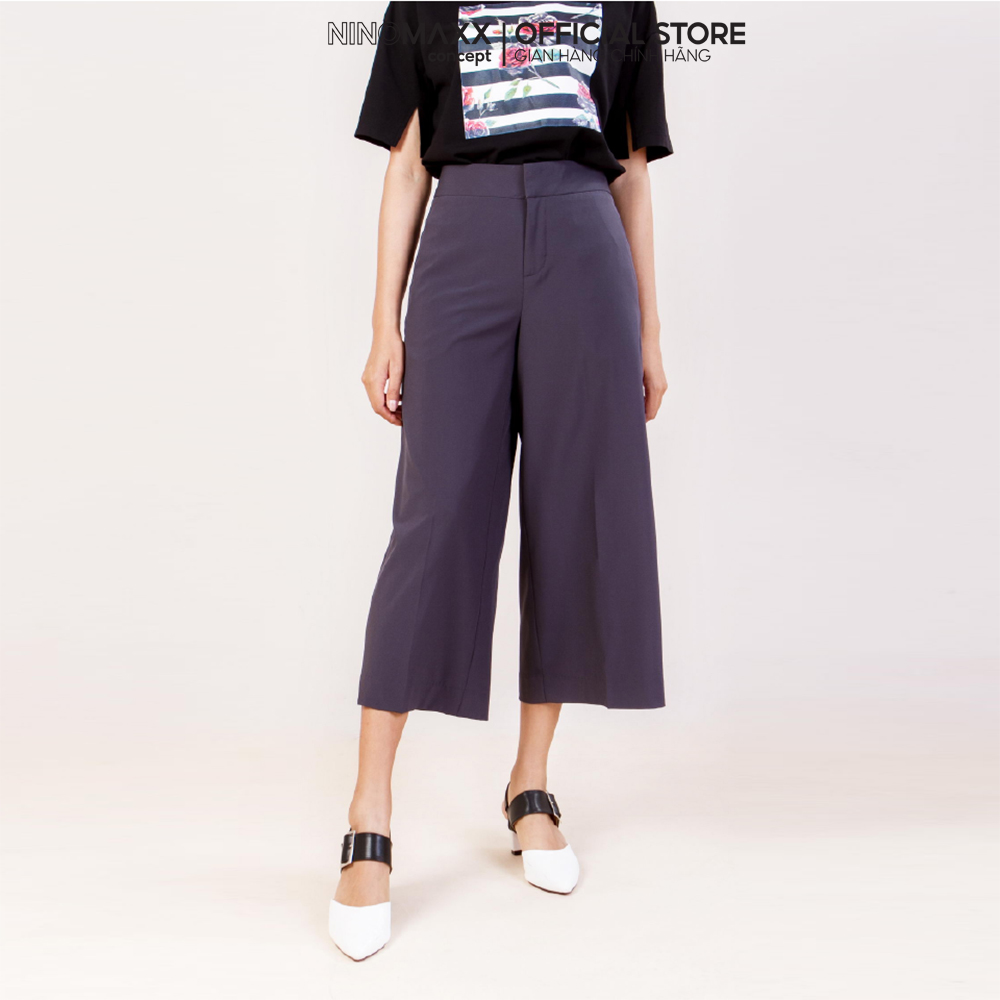 N&amp;M Quần Culottes nữ ống suông thời trang 1810074