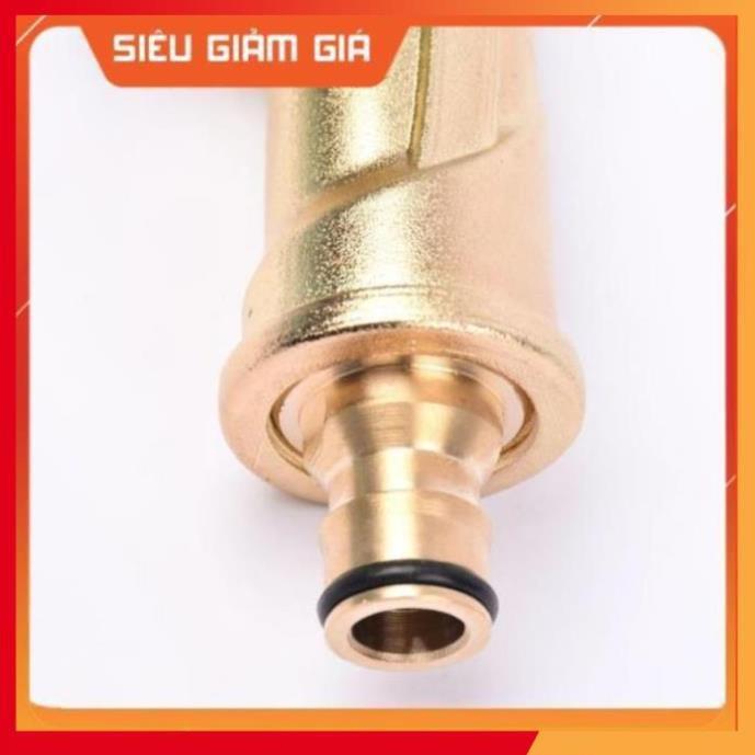 Bộ dây vòi xịt nước rửa xe, tưới cây . tăng áp 3 lần,loại 3m,5m 206701-3 đầu đồng,cút nối nhựa đen+ tặng đai