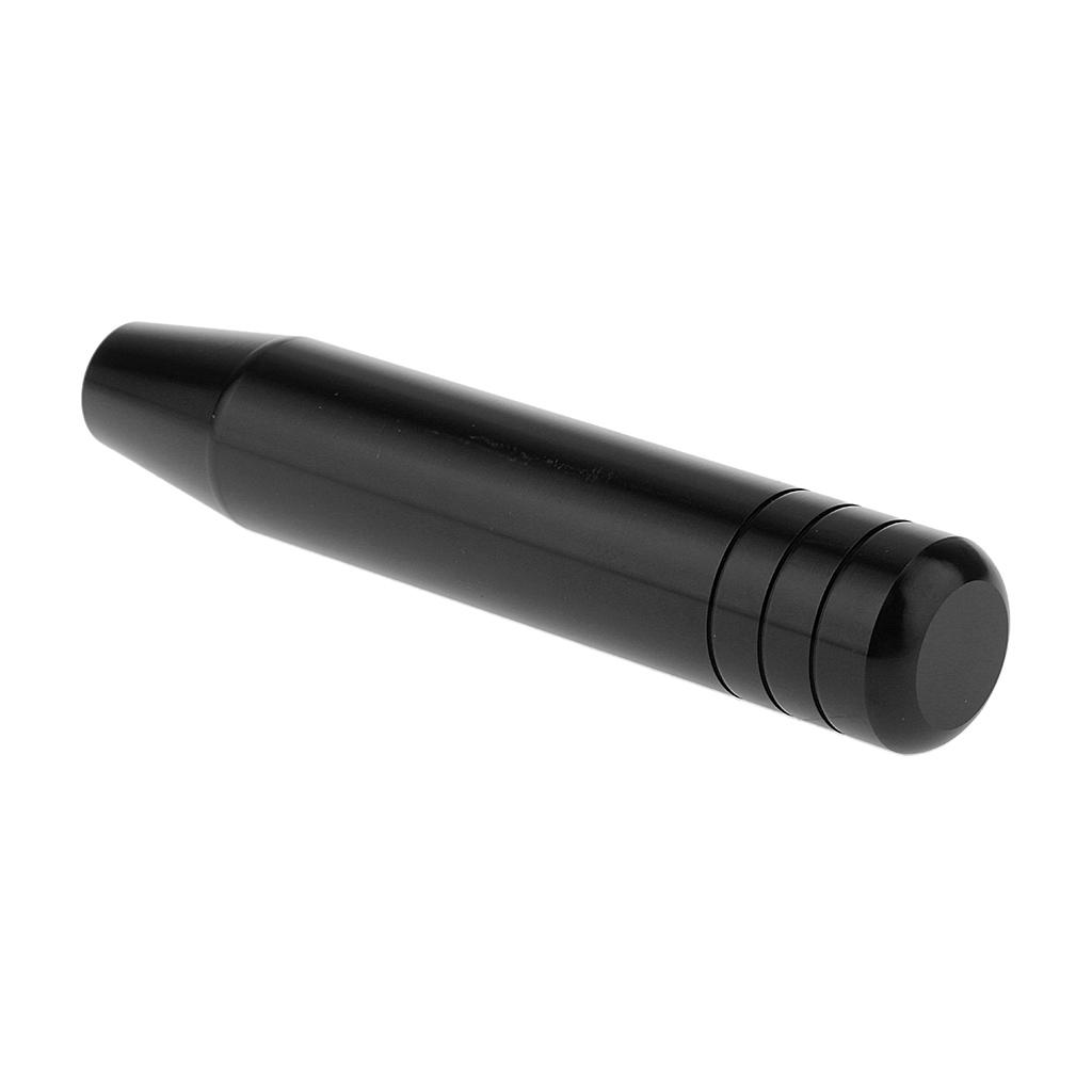 Black-18cm Straight Universal Manual Car Gear Shift Knob Aluminum Racing