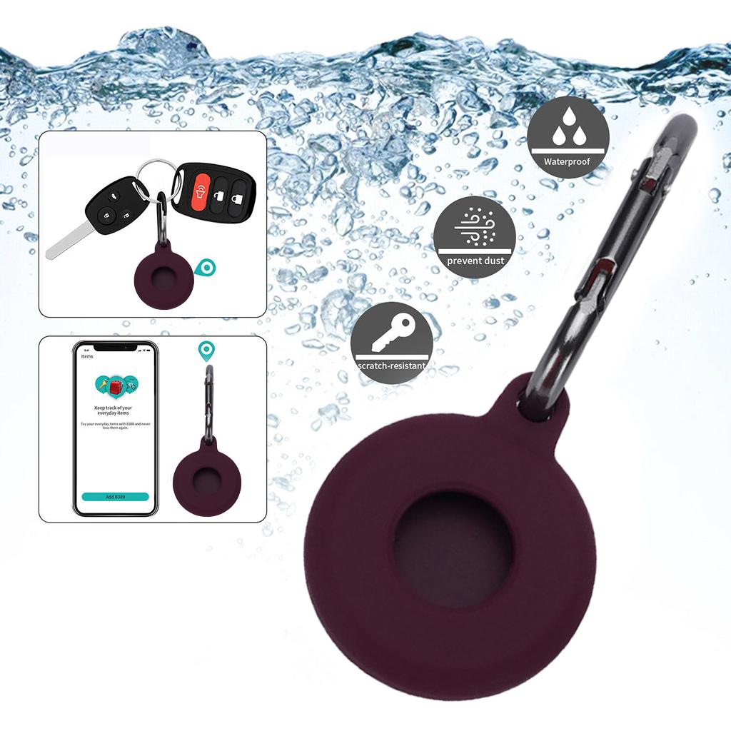 Silicone Case for AirTag Finder, Anti-Scratch Protective Skin Cover with Keychain Compatible with AirTags