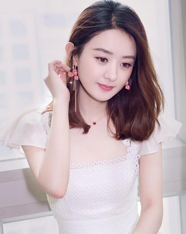 Bông tai khoen tròn mix hoa bất đối xứng
