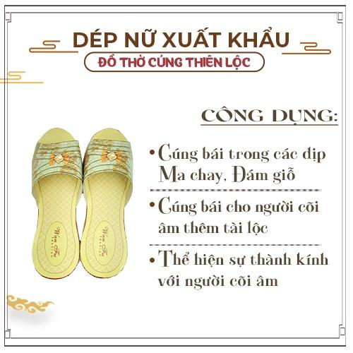 Dép Nữ Giấy Cao Cấp Xuất Khẩu Hàng Mã Đồ Thờ Cúng Thiên Lộc