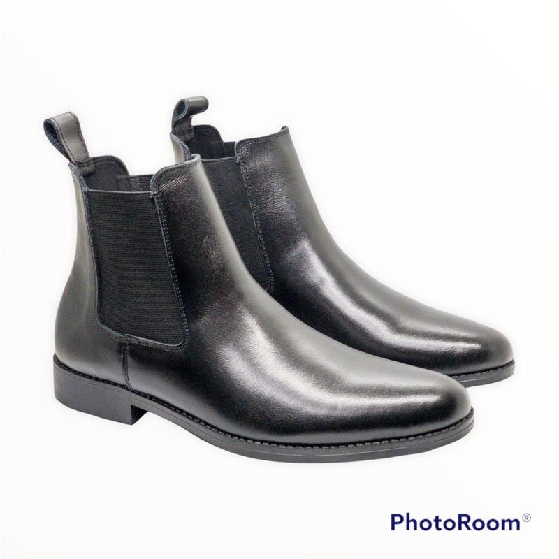 Giày boots cao cổ da bò thật Tomshoes, cam kết da thật 100%