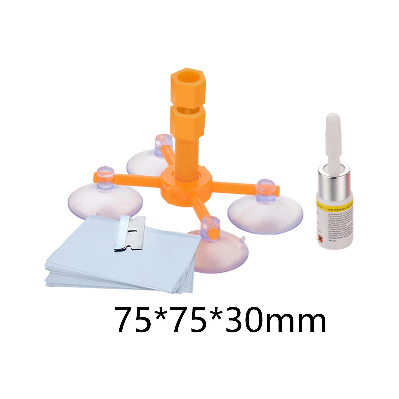 Glass Repair Fluid Windshield Repair Set Repair Parts Tools with 1 Bottle of Resin Auto Glass Repair Set for Star Shaped Crack Cracks