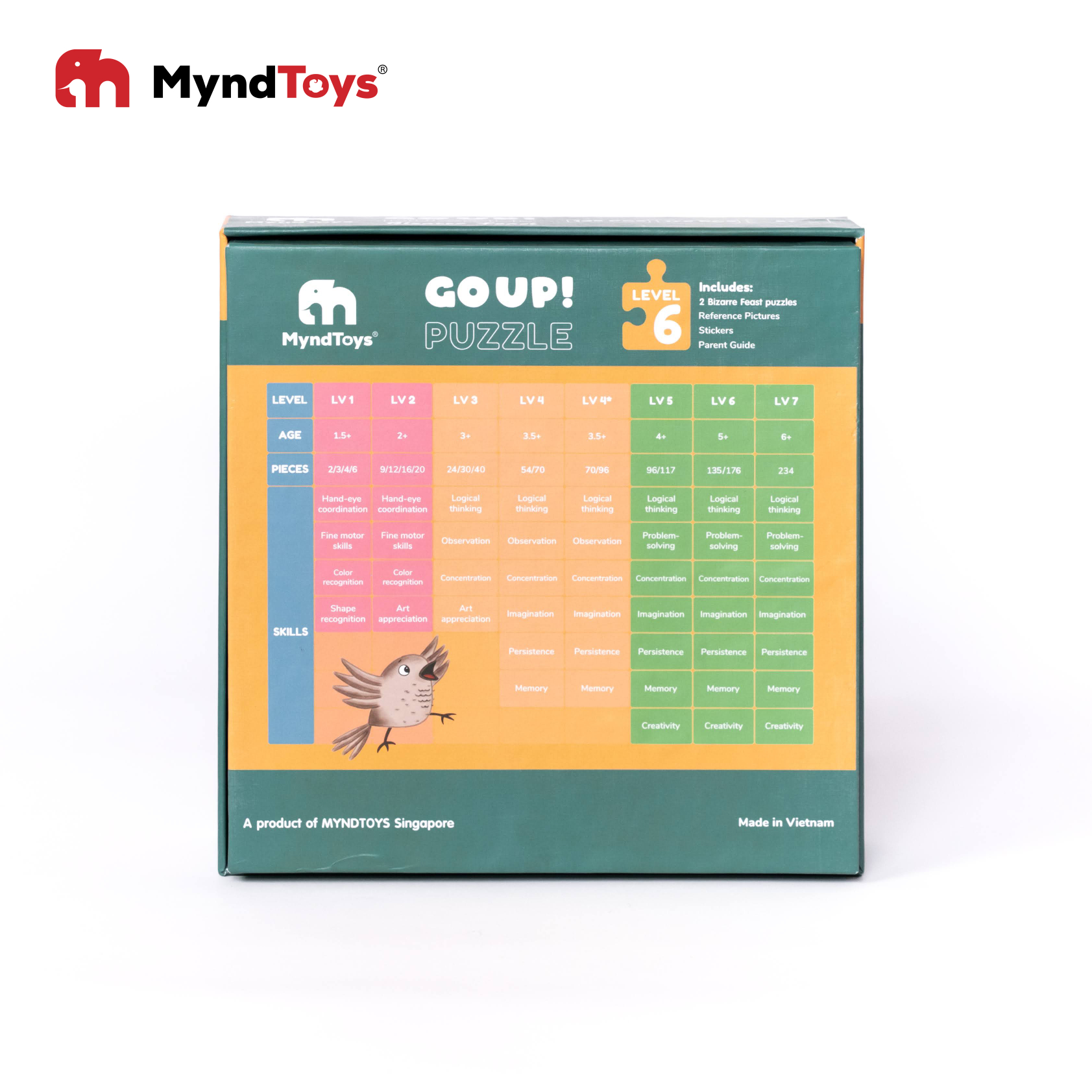 Đồ Chơi Xếp Hình Myndtoys - Go Up! Puzzle Level 6 - Bizarre Feast Dành Cho Các Bé Từ 5 Tuổi