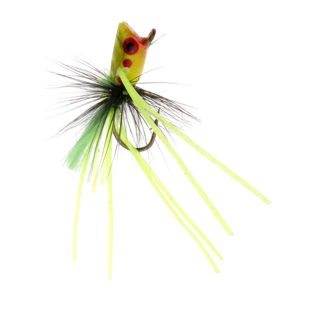 Fly Dry Fishing Floating Popper Flies Artificial Fishing Baits