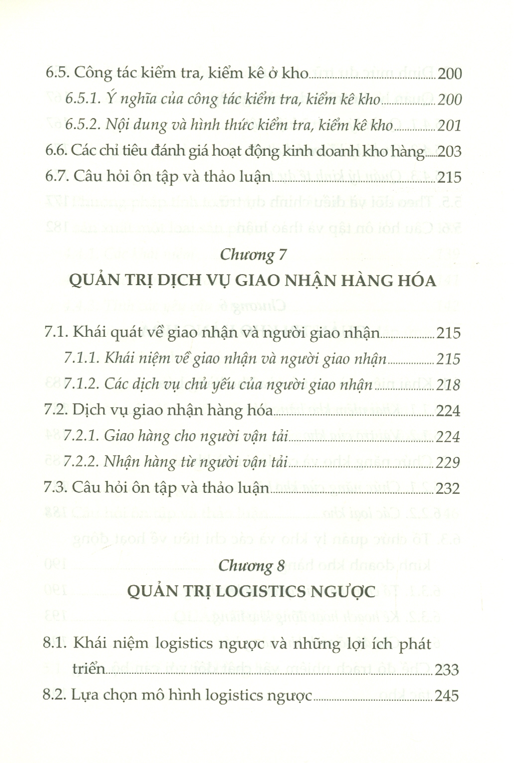 Giáo Trình Quản Trị Logistics (Dành cho ngành Kinh tế, Logistics và Quản trị Kinh doanh) (Tái bản lần thứ nhất)