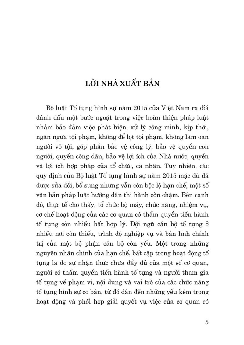Các chức năng tố tụng hình sự cơ bản trong nhà nước pháp quyền xã hội chủ nghĩa Việt Nam (Sách chuyên khảo)