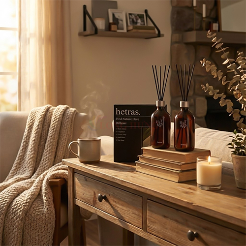 Tinh dầu nước hoa thơm phòng Hetras Premium Diffuser (500ml) - Hàng chính hãng