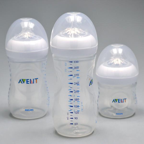 Bộ 2 Bình Sữa Philips Avent Natural 125ml / 260ml / 330ml bằng nhựa PP, không có BPA