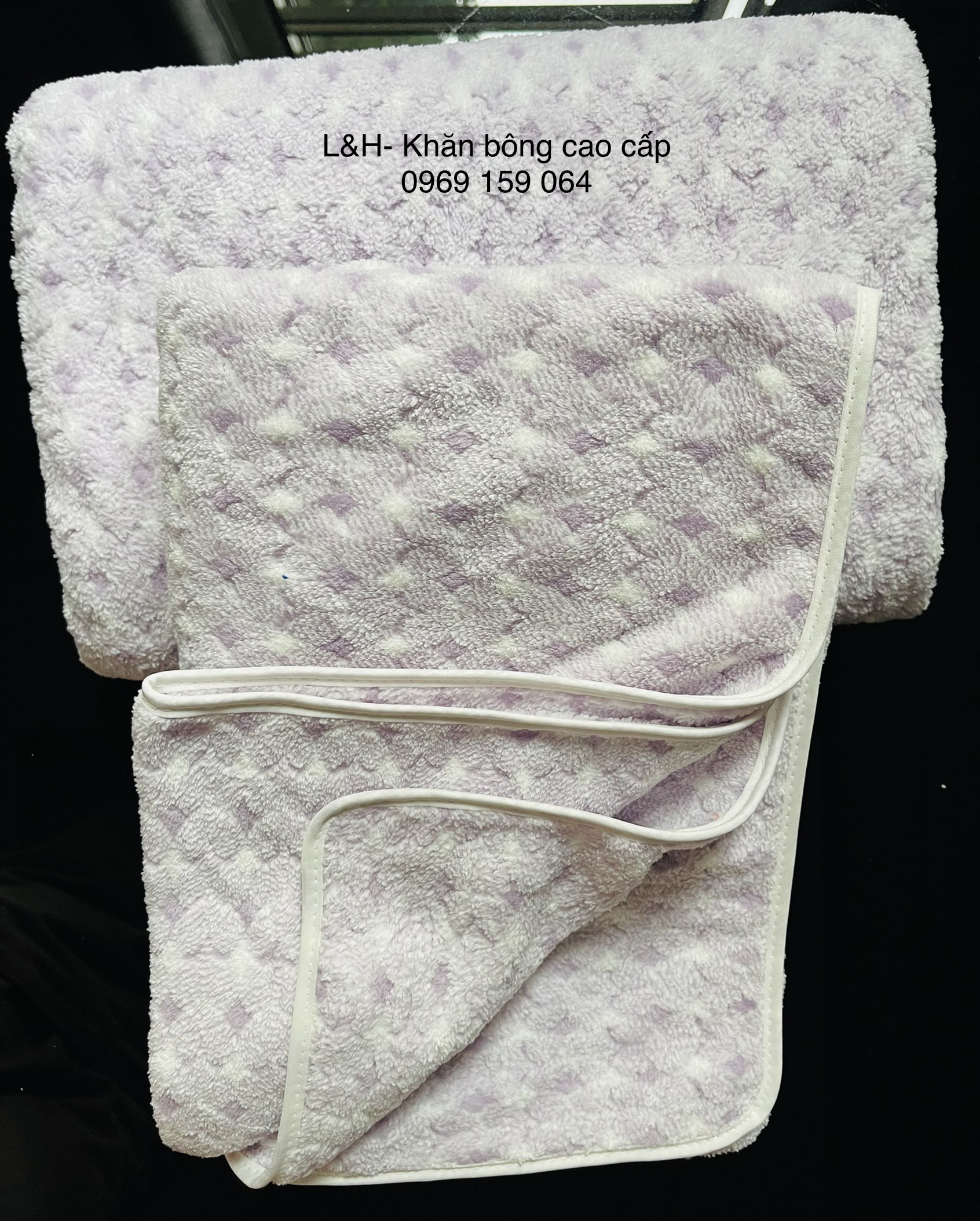 Khăn mặt lông cừu, quả trám, Kt 30x50cm