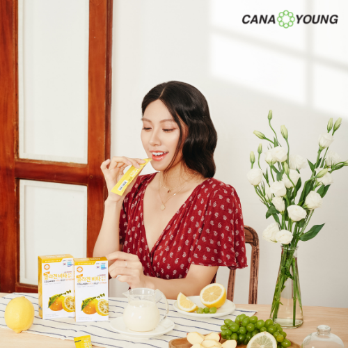 Thạch ăn New Collagen Jelly Cana Young Hàn Quốc hỗ trợ trẻ hóa da và tăng cường hệ miễn dịch (hộp 10 gói