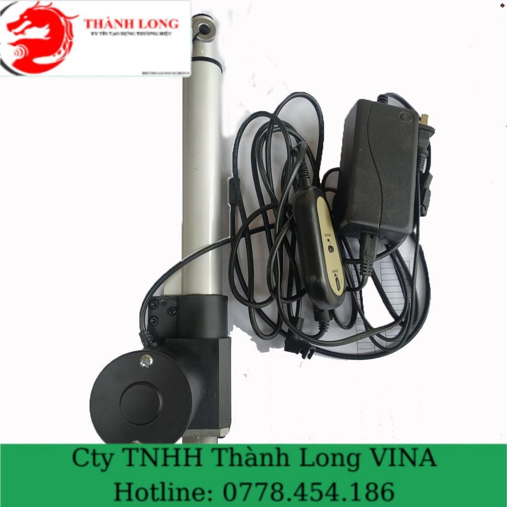 Xilanh điện 24V tải trọng 50kg tốc độ 30mm/s hành trình từ 50mm đến 950mm