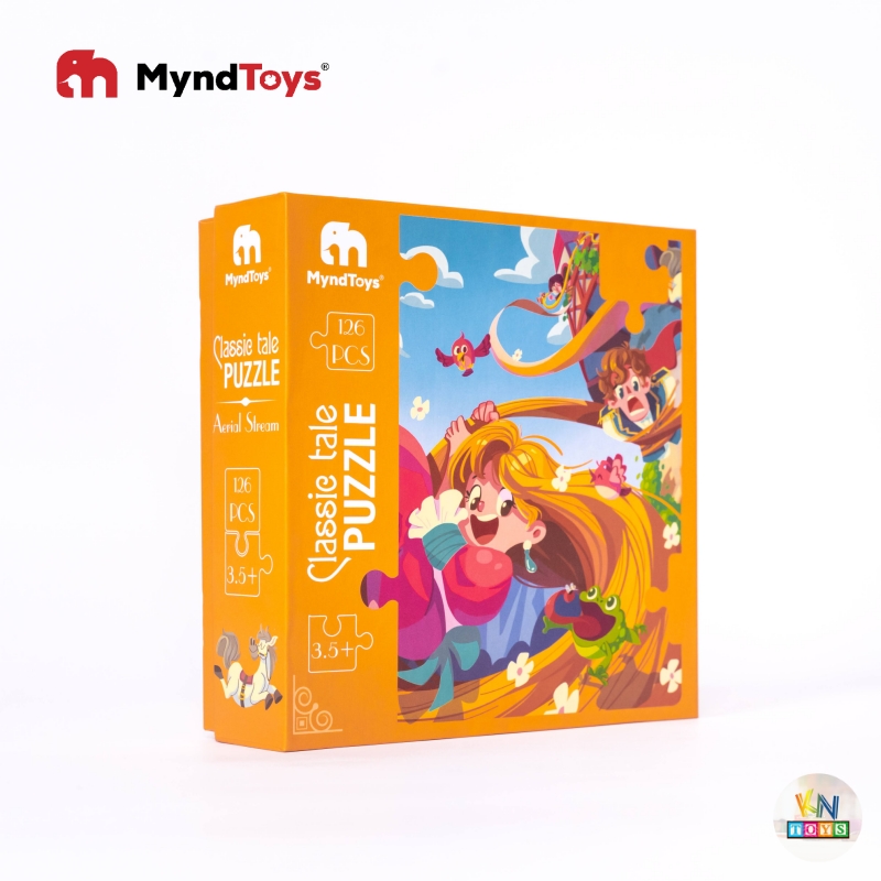 Đồ Chơi Xếp Hình MyndToys - Classic Tale Puzzle – Aerial Stream (Công chúa Tóc mây - 126 mảnh ghép cho Bé Từ 3.5 Tuổi)