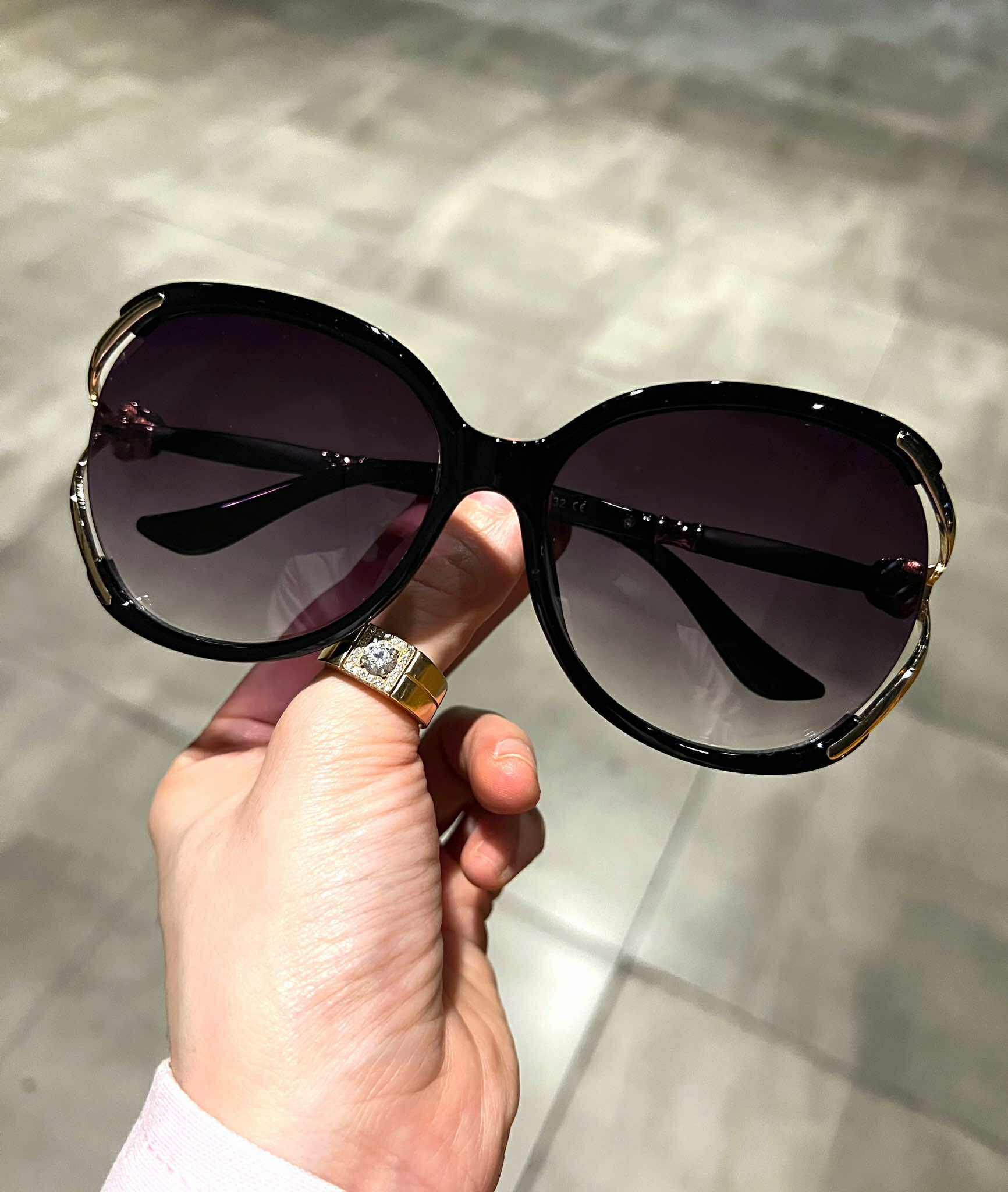 Kính mát, Kính râm cao cấp cho nữ  gọng đá lấp lánh thời trang Hàn Quốc