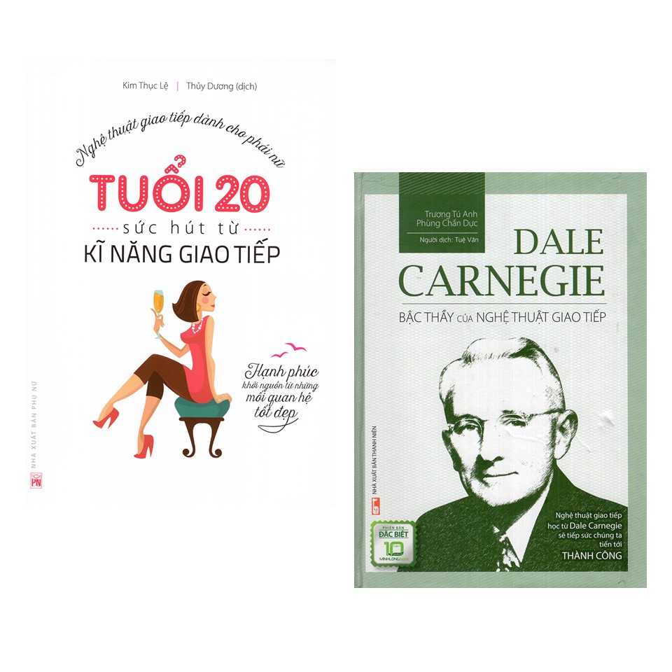 ComBo 2 Cuốn Tuổi 20 - Sức Hút Từ Kỹ Năng Giao Tiếp  Dale Carnegie  Bậc Thầy Của Nghệ Thuật Giao Tiếp