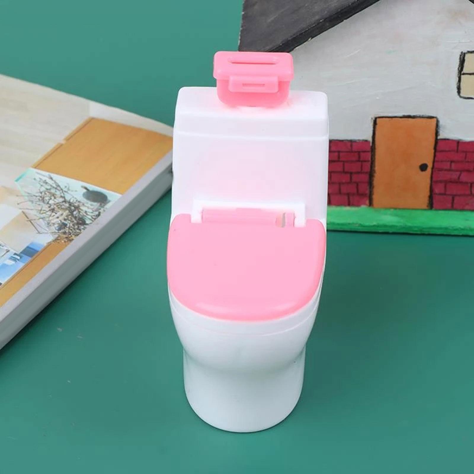 Dollhouse Toilet Life Scene Dollhouse Furniture Decor for Kids Girls Gifts