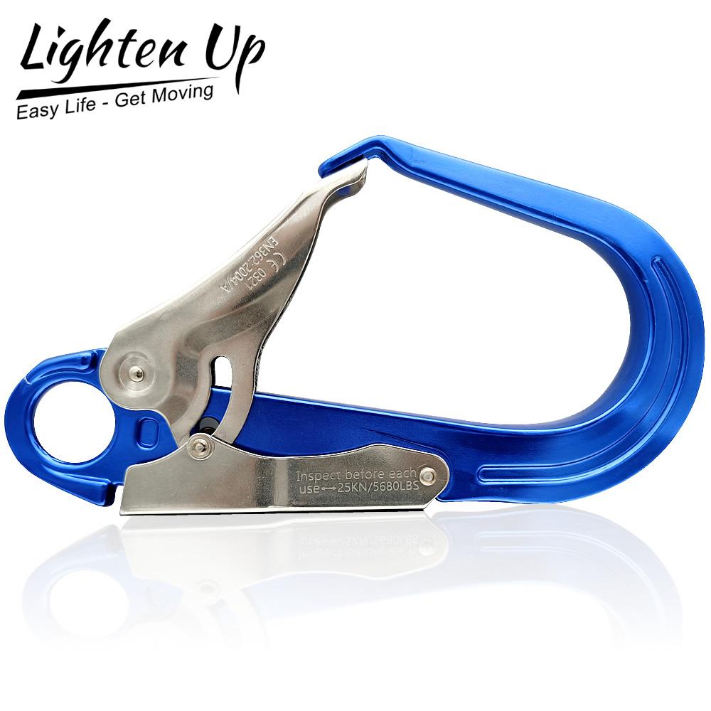 Làm sáng lên công việc an toàn trên không Hook Big Open Hợp kim carabiner thép bảo vệ ngành công nghiệp khóa bảo hiểm mùa thu