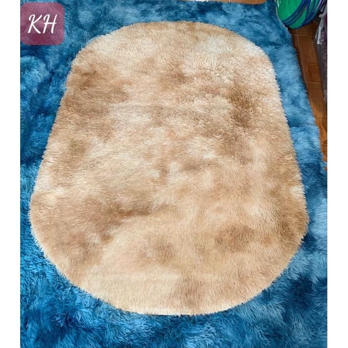 Thảm lông hình Ovan 1mx1m6
