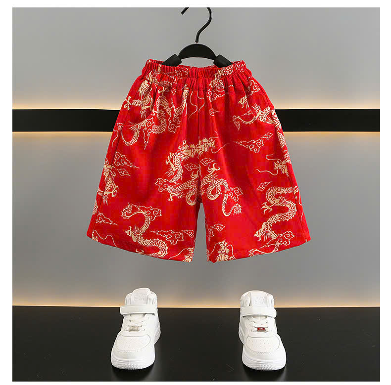 bộ quần áo phong cách Trung Hoa cho bé trai diện lễ tết năm mới hàng Quảng Châu