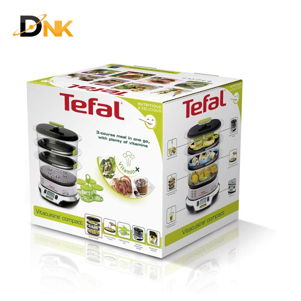 Nồi Hấp Nhỏ Gọn Tefal VS4003, 3 Tầng, Vitamin+ - CAM KẾT HÀNG NHẬP KHẨU ĐƯC BỞI DNK