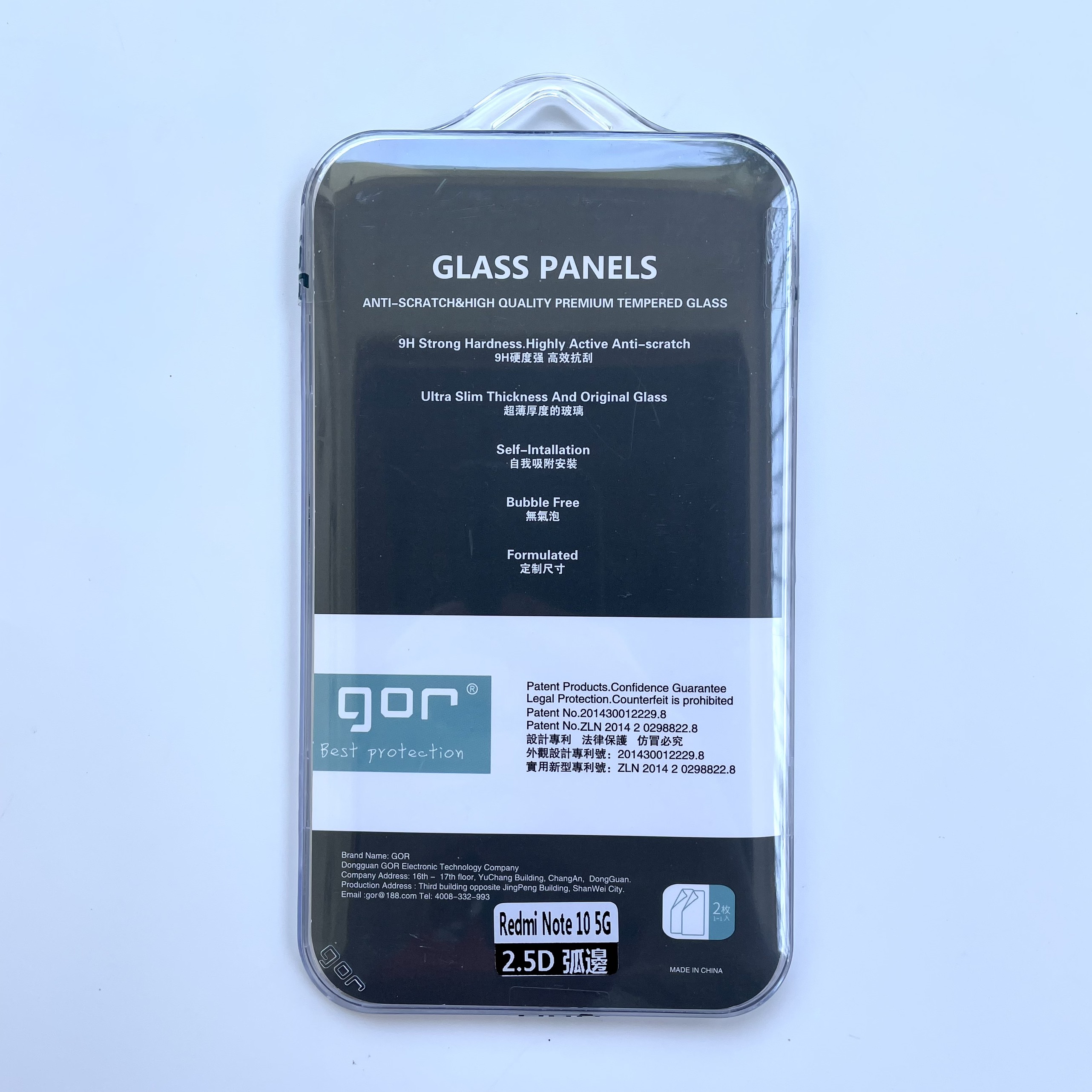 Bộ 2 miếng kính cường lực Gor cho Xiaomi Redmi Note 10 5G - Full Box- Hàng nhập khẩu