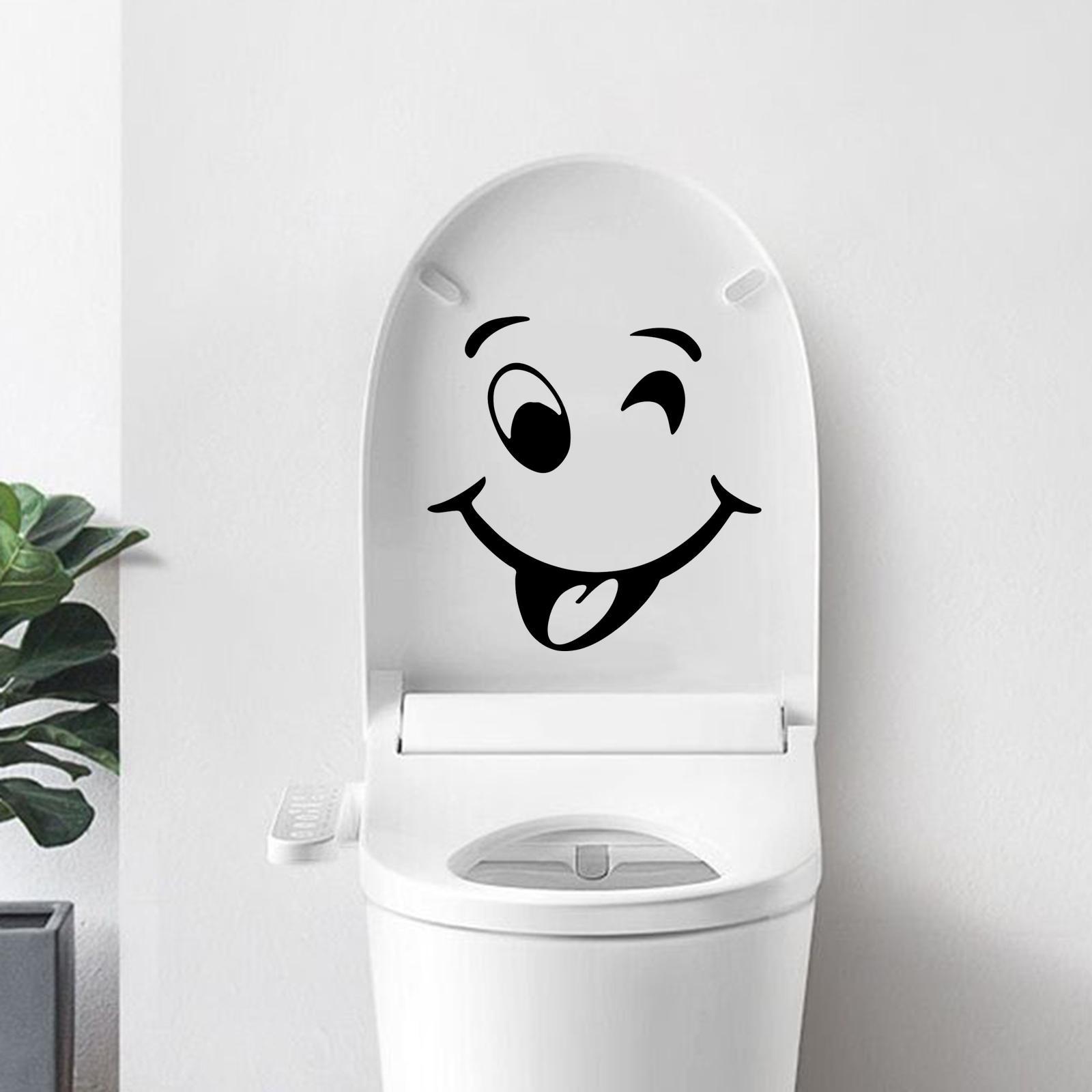 Bathroom Sticker Removable Waterproof Cute Wall Decal for Door Bath Bathroom