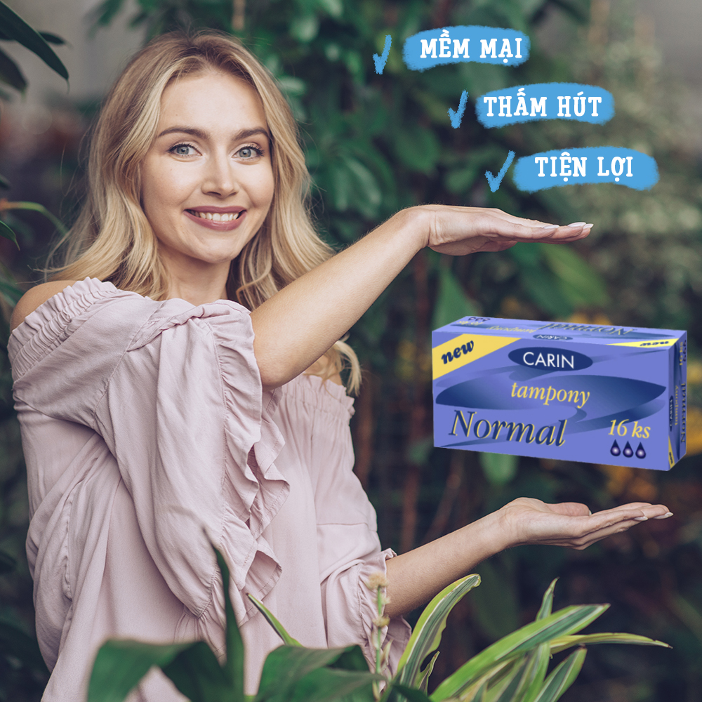 Combo Carin tampon normal + BVS hàng ngày Carin Slip Anomic Super Comfort 45